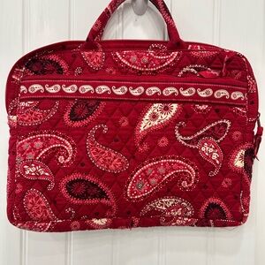 Vera Bradley Red Quilted Paisley Tote